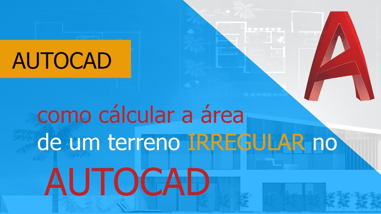 Como Cálcular a área de um terreno irregular no Autocad - YouTube