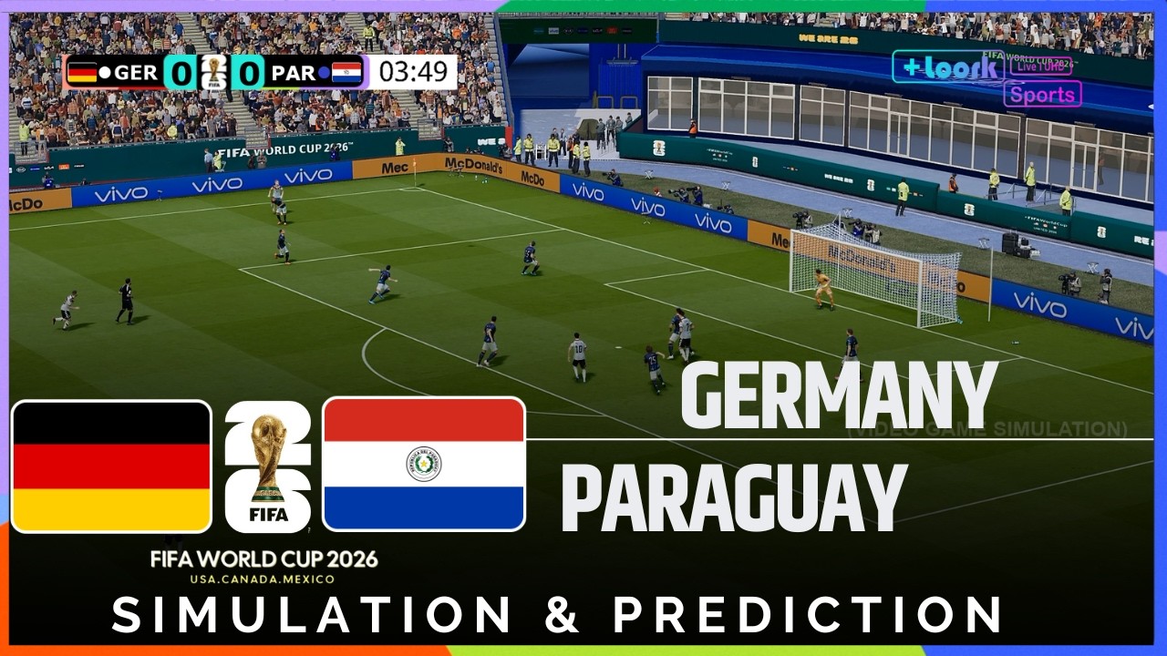 ⚽ Germany vs Paraguay | 2026 FIFA World Cup | Realistic Simulation and Prediction (Gameplay)