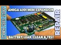 Repairing a Commodore Amiga A501 Memory Expansion battery leak. Removal, clean up and games testing!