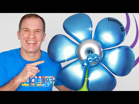 FLORES CON GLOBOS 🌸 ( distorsion con globos ) - flor distorsionada - globoflexia - gustavo gg