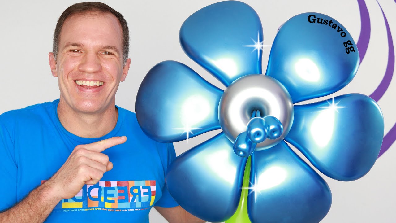 FLORES CON GLOBOS 🌸 ( distorsion con globos ) - flor distorsionada - globoflexia - gustavo gg