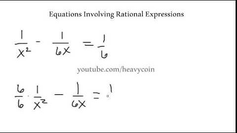 Intermediate Algebra-Equations Involving Rational Expressions part 3
