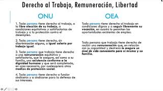 Comparación Tratados DDHH Originales: ONU/OEA