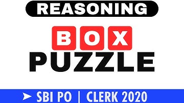 Reasoning Box based Puzzle Tricks for SBI PO & SBI CLERK 2020