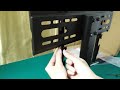 How to install the safety lock of perlesmith pstvs04 tabletop tv stand