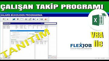 Excel VBA ile Çalışan Takip Programı - Tanıtımı