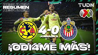 Resumen y goles | América 4-0 Chivas | AP2023-J8 | Liga Mx | TUDN
