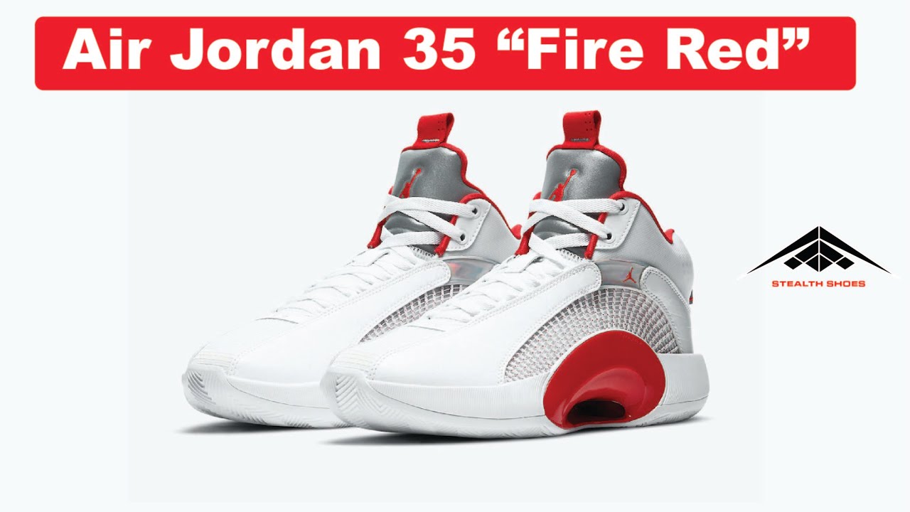 Exclusive detailed look at the Nike Air Jordan 35 “Fire Red” shoes - 2021