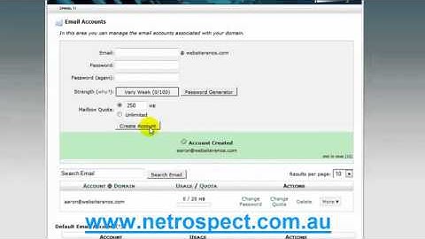 cPanel Video Tutorial   Email Accounts   YouTube