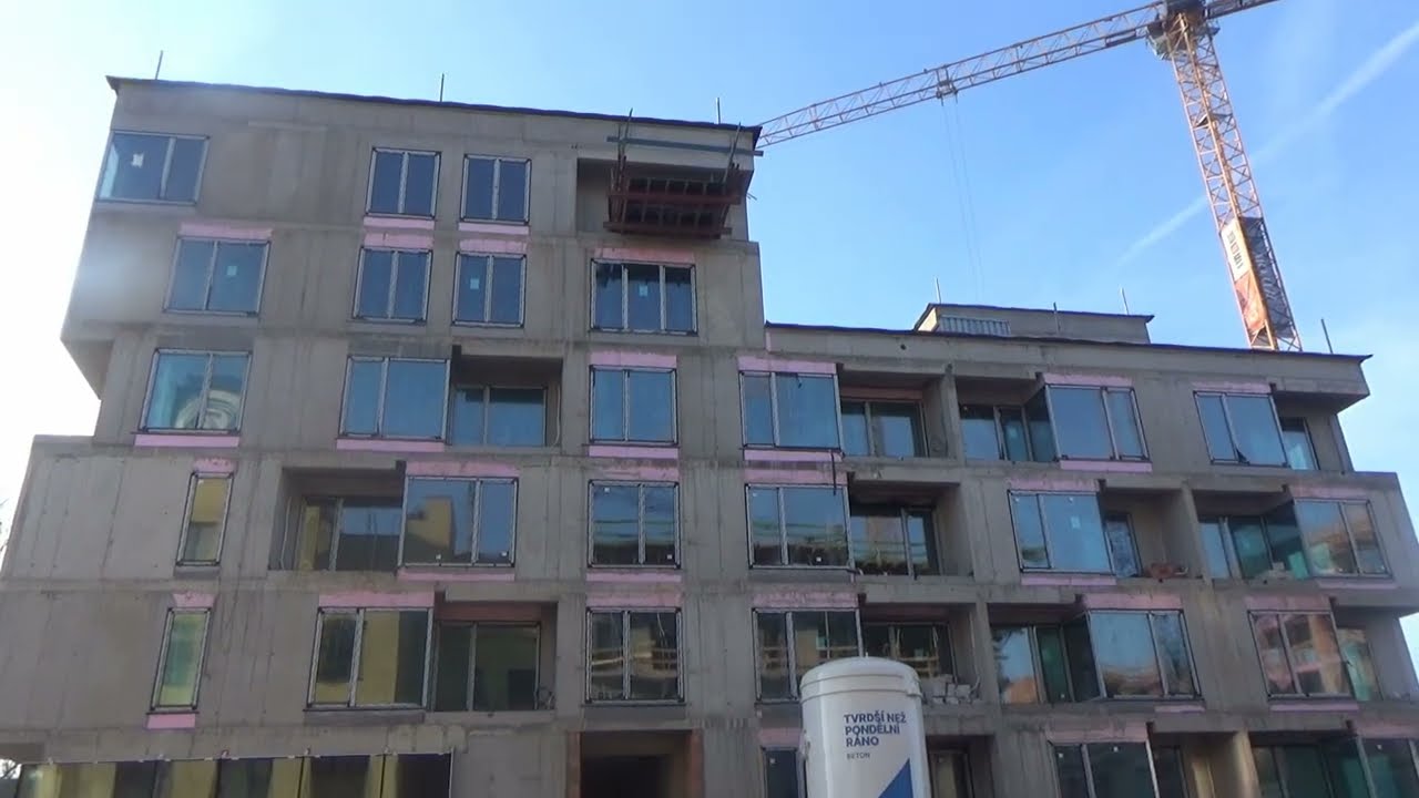 Budování bytových domů- Nová Zbrojovka