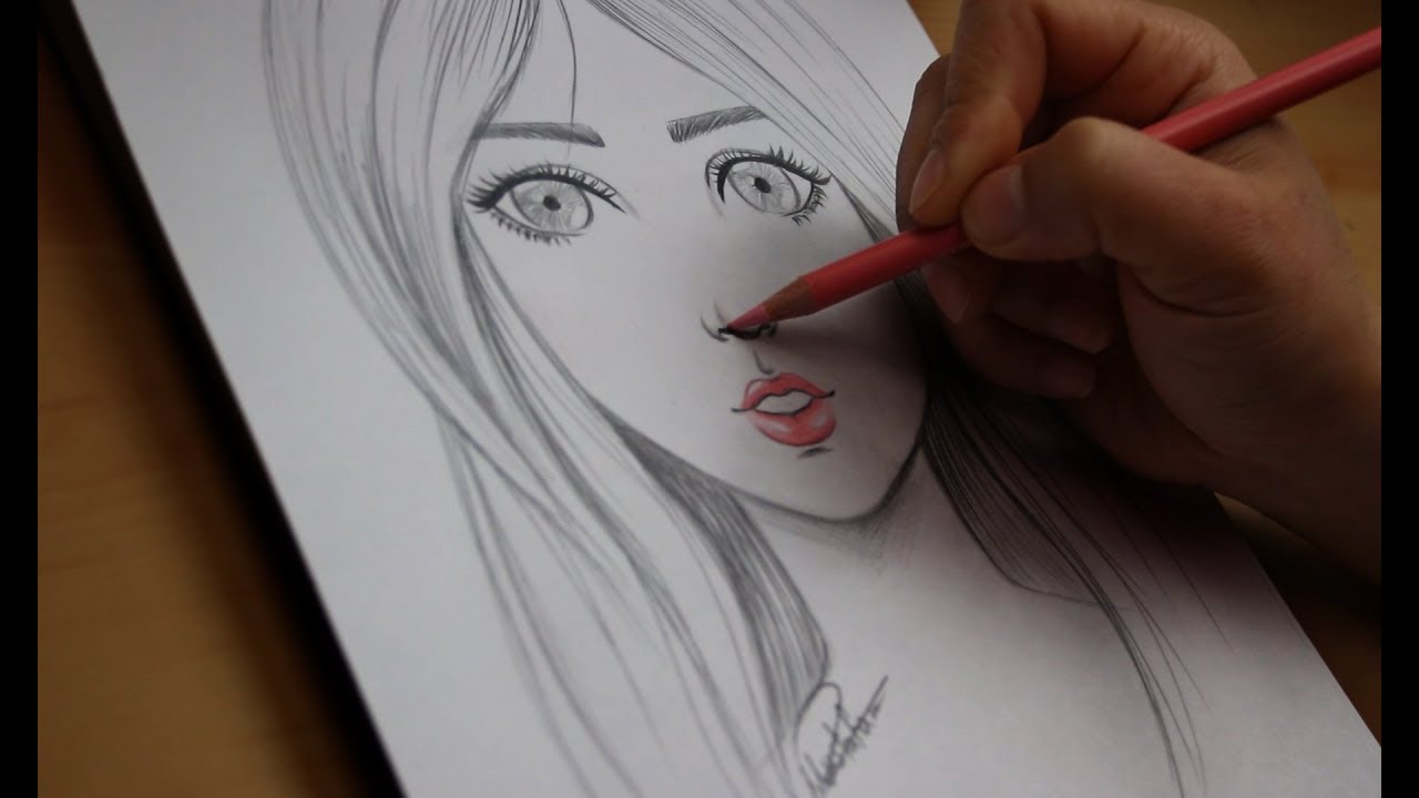 تعليم الرسم تعلم كيفية رسم لقطة وجه للمبتدئين بخطوات بسيطة رسم ملامح الوجه Youtube رسم بسيط للوجه رسم وجه رسومات سهلة