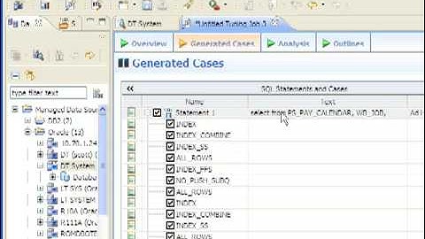 DB Optmizer 1.5 workflow