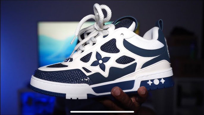 LOUIS VUITTON - TRAINER Dhgate Sneakers Runner Unboxing Review&On Feet  (Blue) 