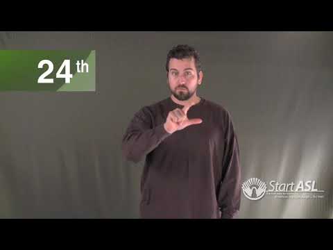 ASL 1 Unit 12 - Ordinal Numbers