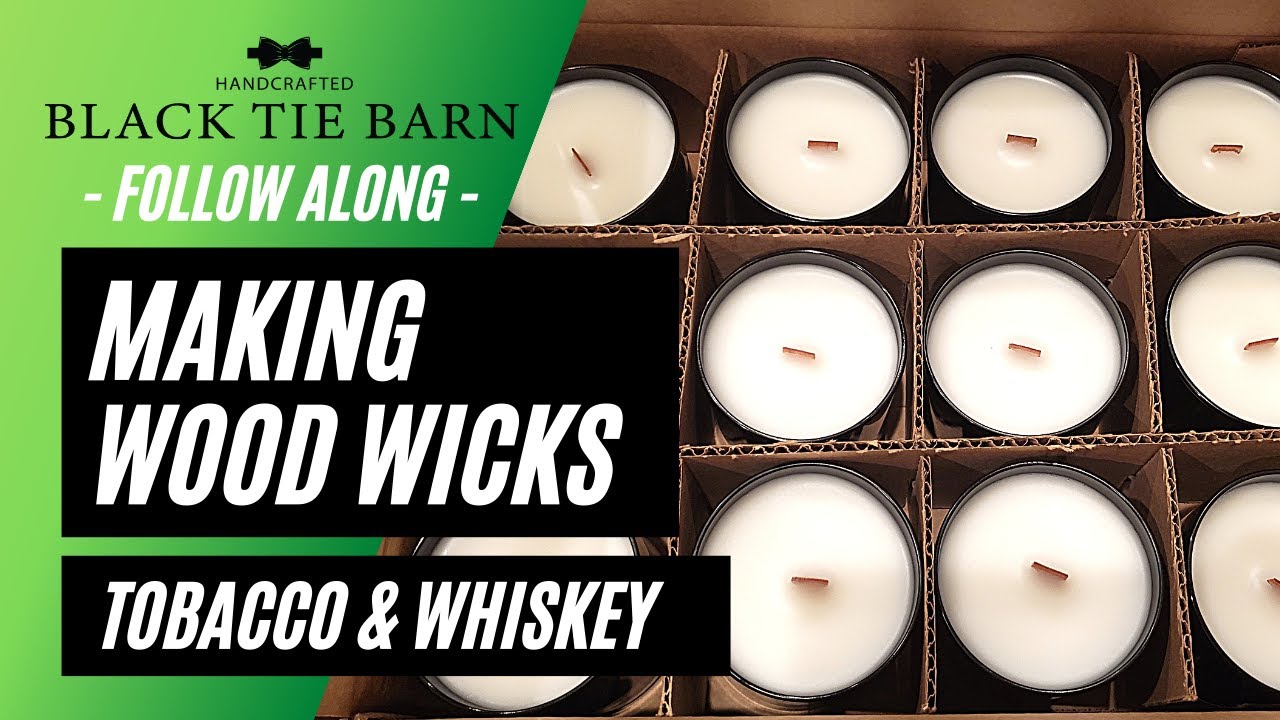 how to make a wooden wick candle 🕯 