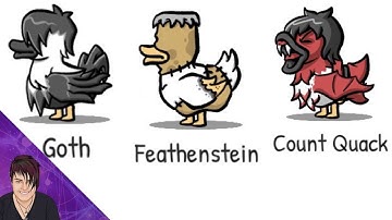 Goth, Feathenstein and Count Quack - Clusterduck | Rosie Rayne