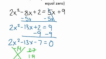 How to Factor a Trinomial Equation (when your equation does not equal 0)
