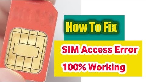 SIM ACCESS ERROR PROBLEM SOLUTIONS. #Jktechnicalassam#simaccesserror