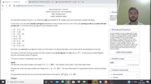Codeforces Round 642 Div3 C Board Moves Solution