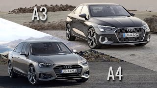 2021 Audi A3 Sedan vs Audi A4 Sedan