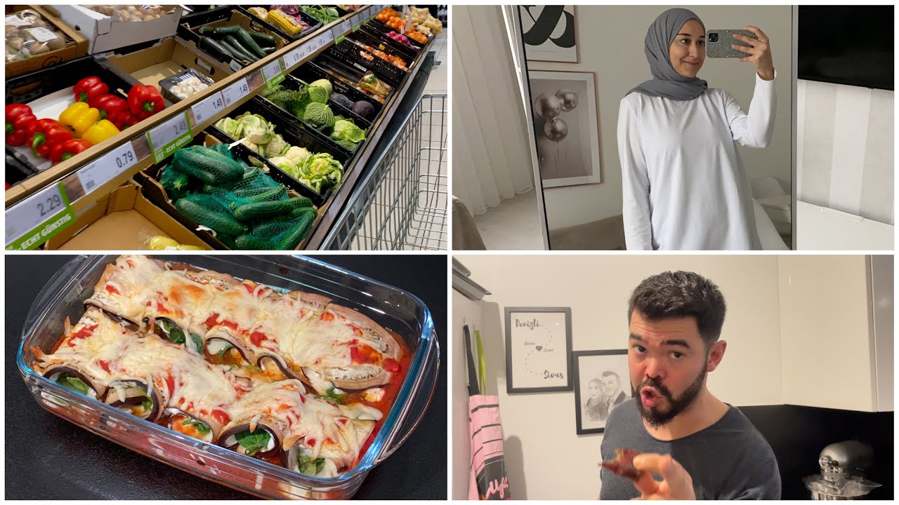 Eşimle birlikte yemek yaparken komik anlar???? Patlıcan Cannelloni tarifi????| Denemeli Kargo açılımı????