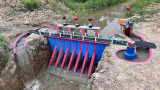 Build mini hydropower on a small stream with a powerful unit | Free energy