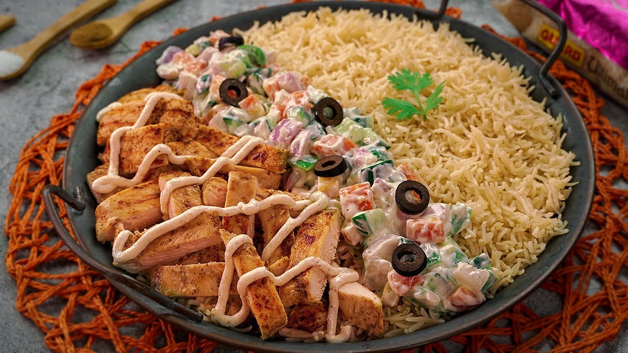 Shawarma Rice Platter Recipe by SooperChef
