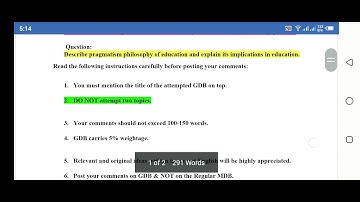 EDU 101 GDB solution spring 2021