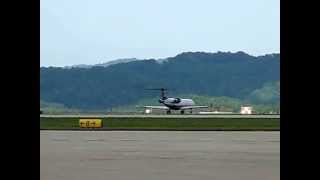 US Airways Express CRJ-700 Takeoff - Yeager Airport