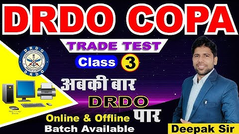 DRDO COPA Trade Test 2023 - Motherboard & Peripheral Devices (Chapter 3)