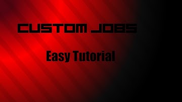 DarkRP: How to make Jobs - EASY