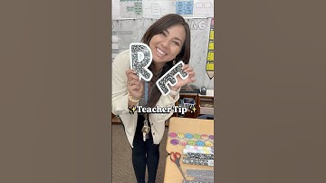 🍎 Teacher Tip of the Day ✏️ Set up a bulletin board with no stress #teachertips #classroom setup