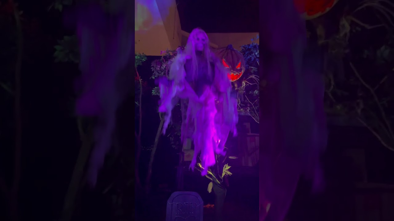 HORRIFYING GHOST WITH TOMBSTONE SCARE | #halloween #scary #halloween2024