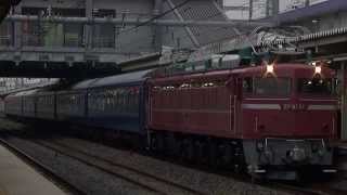 【JR】試9502レ EF81-81(ローピンお召し塗装)+24系6B「EL転換訓練(黒磯訓練)」 久喜発車