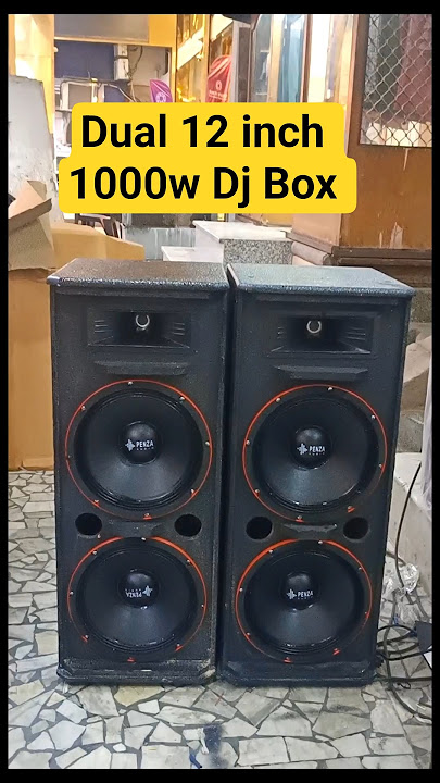 Dual 12 Inch Speaker Box Fitting || 12 inch 500w dj speaker || #dj #djsetup