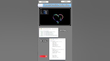 HEART PARTICLES ANIMATION using html css #coding #programming #heart