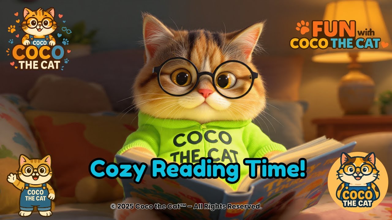 Coco the Cat’s Cozy Reading Corner - YouTube