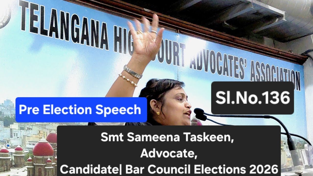 Smt. SAMEENA TASKEEN, Advocate | Bar Council Elections 2026 | Candidate | Sl.No.136
