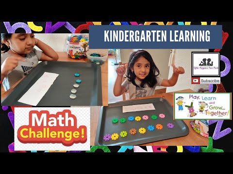 Math Challenge , Math On Table - Addition | Little Poppins Kindergarten Learning