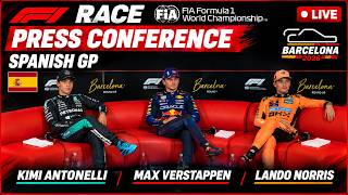 F1 Race Press Conference - Spanish GP | Kimi Antonelli, Max Verstappen, Lando Norris