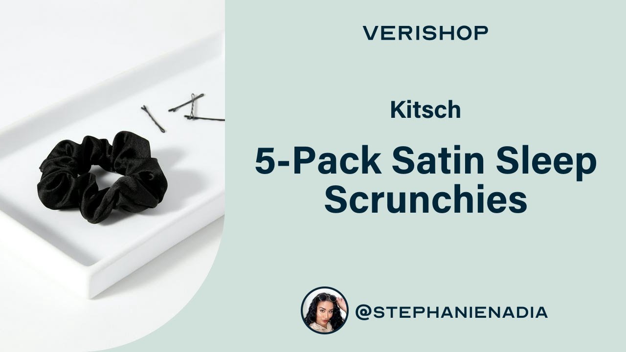Kitsch 5-Pack Satin Sleep Scrunchies Review