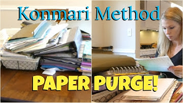 ✨Konmari Method: Paper Decluttering Before and After! ✨