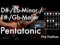 Eb Minor- / Gb Major Pentatonic - Five Positions