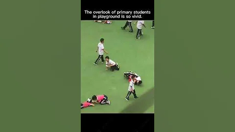 The overlook of primary studentsin playground is so vivid. - 天天要闻