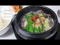 韓國人很愛吃的韓國血腸湯飯 Korean sundae sausage soup 순대국밥