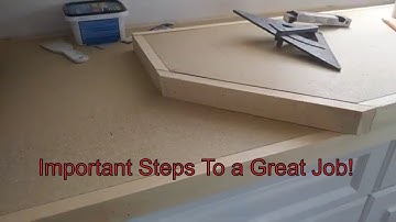 DIY how to prepare for Laminate kitchen countertop, build up strips laminate countertop