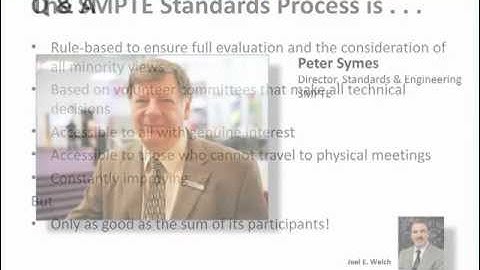 SMPTE Standards 101