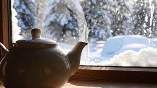 Alpine Retreat Jazz Piano at Mountain View Cafe ⛄ Peaceful Relaxing Music for Work and Studying