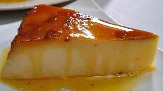 POSTRE FÁCIL DE 4 INGREDIENTES SIN HORNO. Cremoso y delicioso flan de queso hecho en 5 minutos.