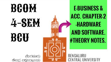 BCU | E-BUSINESS AND ACCOUNTING | CHP-2 | THOERY NOTES | BCOM | 4-SEM | subscribe to bcu channel.